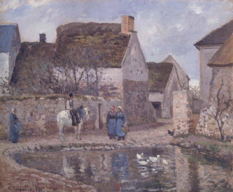 Camille Pissarro The pond at Ennery Spain oil painting art